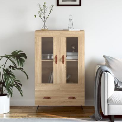 Dulap înalt, stejar Sonoma, 69,5x31x115 cm, lemn prelucrat GartenMobel Dekor