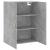 Dulap cu montaj pe perete, gri beton, 69,5x34x90 cm GartenMobel Dekor