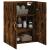 Dulap montat pe perete, stejar fumuriu, 69,5x34x90 cm GartenMobel Dekor