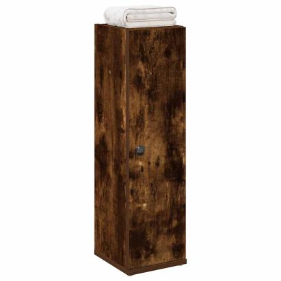Dulap de baie cu suport role, stejar fumuriu, 20,5x22x72 cm GartenMobel Dekor