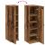 Dulap de baie cu suport role, lemn vechi, 20,5x22x72 cm GartenMobel Dekor