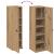 Dulap de baie cu suport role, stejar artizanal, 20,5x22x72 cm GartenMobel Dekor