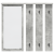 Răcător de paltoane montat pe perete Gri beton 84 x 10 x 80 cm GartenMobel Dekor