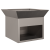 Cuptor de foc Ruginit 50 x 50 x 40 cm GartenMobel Dekor