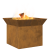 Cuptor de foc Ruginit 50 x 50 x 40 cm GartenMobel Dekor
