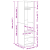 Dulap cu raft stejar artizanal 50 x 50 x 200 cm Lemn compozit GartenMobel Dekor