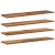 Placă Raft pentru Cărți cu raft 4 pcs Maro 100 x 40 x 1.5cm PAL GartenMobel Dekor