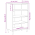 Bufet cu raft Lemn vechi 57 x 35 x 90 cm Lemn compozit GartenMobel Dekor