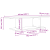 Cabinet TV cu raft cu depozitare Maro 103 x 30 x 26.5 cm Lemn compozit GartenMobel Dekor