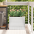 Vază pentru Grădină Argintiu 50 x 32 x 40 cm Oțel inoxidabil GartenMobel Dekor
