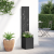 Ghiveci de Grădină cu Panou Decorativ Negru 32 x 140 cm GartenMobel Dekor