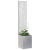 Ghiveci de Grădină cu Panou Decorativ Argintiu 32 x 140 cm GartenMobel Dekor