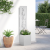 Ghiveci de Grădină cu Panou Decorativ Argintiu 32 x 140 cm GartenMobel Dekor