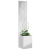Ghiveci de Grădină cu Panou Decorativ Argintiu 32 x 140 cm GartenMobel Dekor