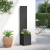 Ghiveci de Grădină cu Panou Decorativ Negru 32 x 140 cm GartenMobel Dekor