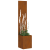 Ghiveci de Grădină cu Panou Decorativ Ruginit 32 x 140 cm GartenMobel Dekor