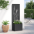 Ghiveci de Grădină cu Panou Decorativ Negru 50 x 140 cm GartenMobel Dekor