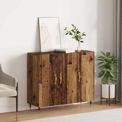 Bufet cu depozitare cu ușă Maro 90 x 34 x 80 cm Lemn compozit GartenMobel Dekor