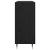 Bufet cu depozitare cu ușă Negru 90 x 34 x 80 cm Lemn compozit GartenMobel Dekor