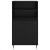 Bufet cu raft cu depozitare cu ușă Negru 60 x 36 x 110 cm Lemn compozit GartenMobel Dekor