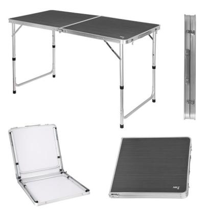 Masa camping Nils Camp NC1605, Gri Inchis FitLine Training