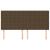 Tăblii de pat, 4 buc, maro închis, 90x5x78/88 cm, textil GartenMobel Dekor