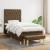 Pat box spring cu saltea, maro închis, 100x200 cm, textil GartenMobel Dekor
