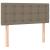 Pat box spring cu saltea, gri taupe, 90x200 cm, textil GartenMobel Dekor