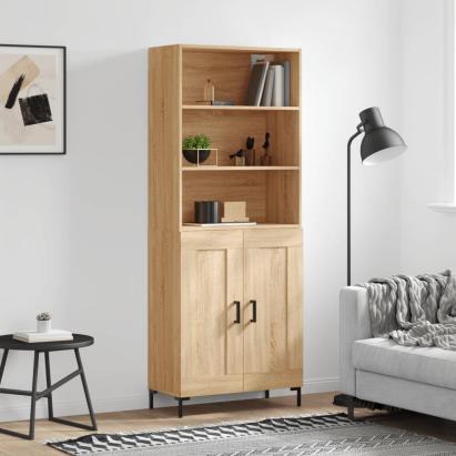 Dulap înalt, stejar sonoma, 69,5x34x180 cm, lemn compozit GartenMobel Dekor