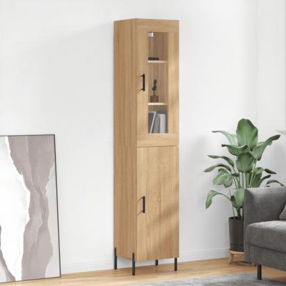 Dulap înalt, stejar sonoma, 34,5x34x180 cm, lemn prelucrat GartenMobel Dekor