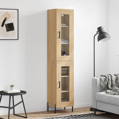 Dulap înalt, stejar sonoma, 34,5x34x180 cm, lemn prelucrat GartenMobel Dekor
