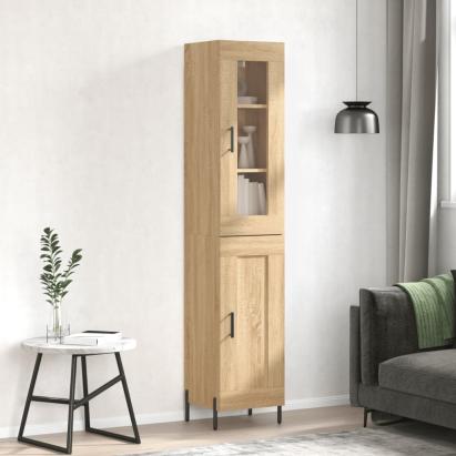 Dulap înalt, stejar sonoma, 34,5x34x180 cm, lemn prelucrat GartenMobel Dekor