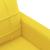 Set de canapele cu perne, 3 piese, galben deschis, textil GartenMobel Dekor
