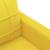 Set de canapele cu perne, 3 piese, galben deschis, textil GartenMobel Dekor