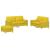 Set de canapele cu perne, 3 piese, galben deschis, textil GartenMobel Dekor