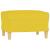 Set de canapele cu perne, 3 piese, galben deschis, textil GartenMobel Dekor
