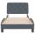 Cadru de pat fără saltea, gri închis, 80x200 cm, catifea GartenMobel Dekor