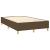 Pat box spring cu saltea, maro închis, 120x190 cm, textil GartenMobel Dekor