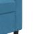 Set de canapele cu perne, 4 piese, albastru, catifea GartenMobel Dekor