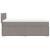 Pat box spring cu saltea, gri taupe, 90x200 cm, textil GartenMobel Dekor
