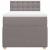 Pat box spring cu saltea, gri taupe, 90x200 cm, textil GartenMobel Dekor