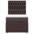 Pat box spring cu saltea, maro închis, 100x200 cm, textil GartenMobel Dekor
