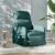 Fotoliu rabatabil electric, verde închis, material textil GartenMobel Dekor