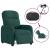 Fotoliu rabatabil electric, verde închis, material textil GartenMobel Dekor