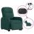 Fotoliu electric rabatabil cu ridicare, verde închis, textil GartenMobel Dekor