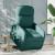 Fotoliu electric rabatabil cu ridicare, verde închis, textil GartenMobel Dekor