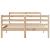 Cadru de pat cu tăblie, 135x190 cm, lemn masiv de pin GartenMobel Dekor