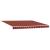 Marchiză retractabilă Portocalie și maro 400 × 350 cm GartenMobel Dekor
