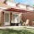 Marchiza retractabilă manuală Galben și portocaliu 400 × 350 cm GartenMobel Dekor