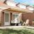Copertină retractabilă Galben / gri / alb 400 × 350 cm Multicolour GartenMobel Dekor